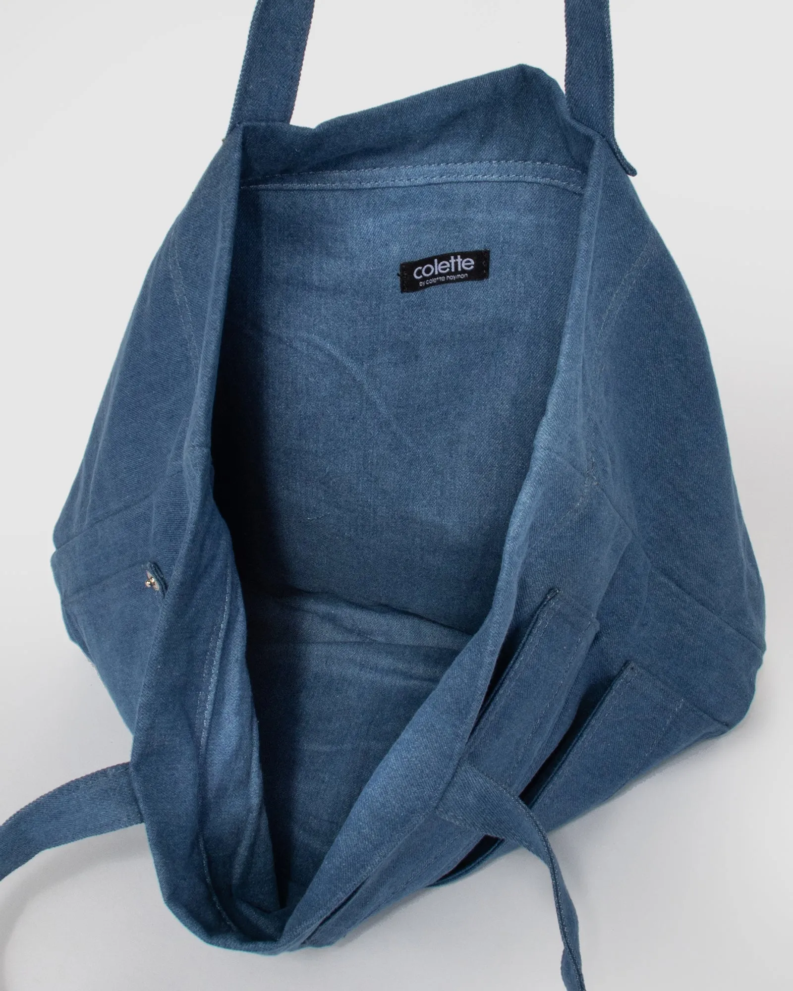 Blue Clara Denim Tote sold by Collete Hayman product image thumbnail 4