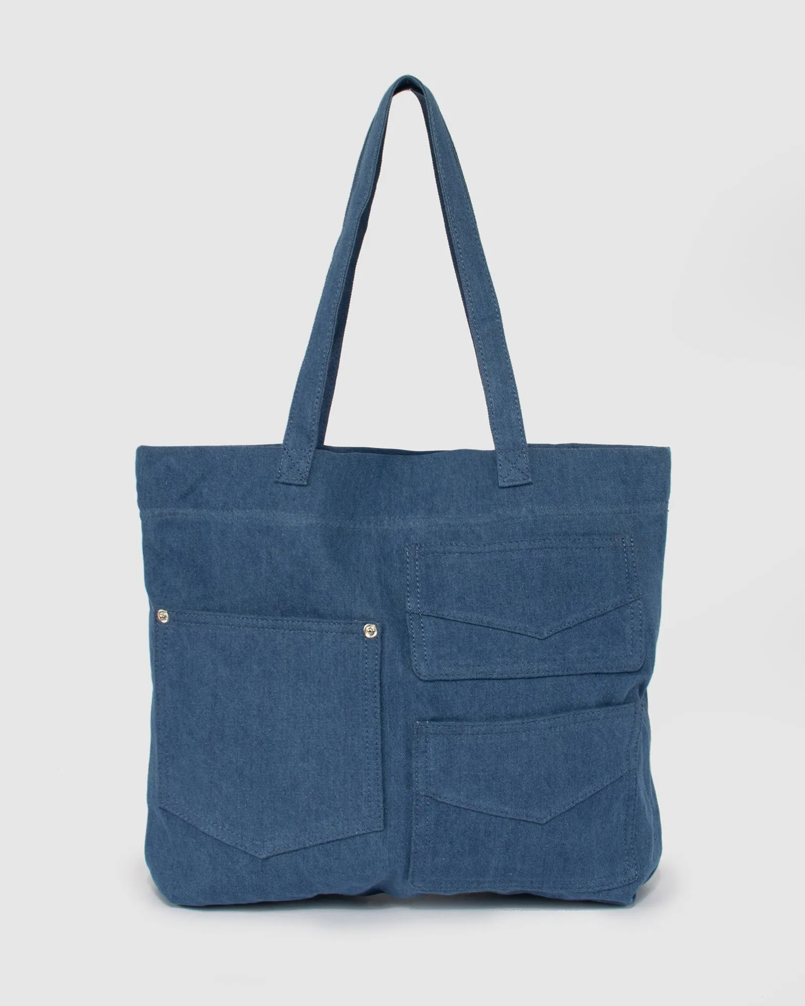 Blue Clara Denim Tote sold by Collete Hayman