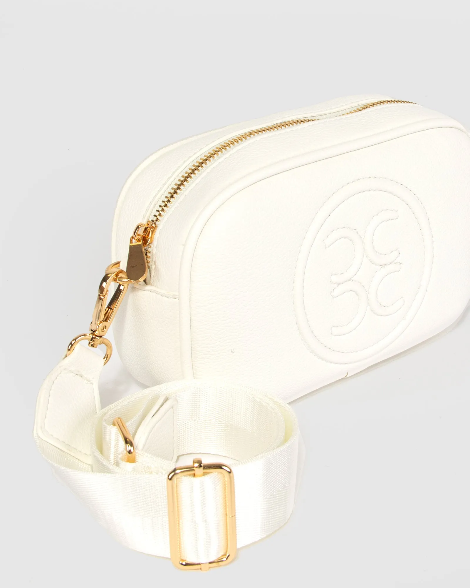 White Amalia Logo Crossbody sold by Collete Hayman product image thumbnail 2