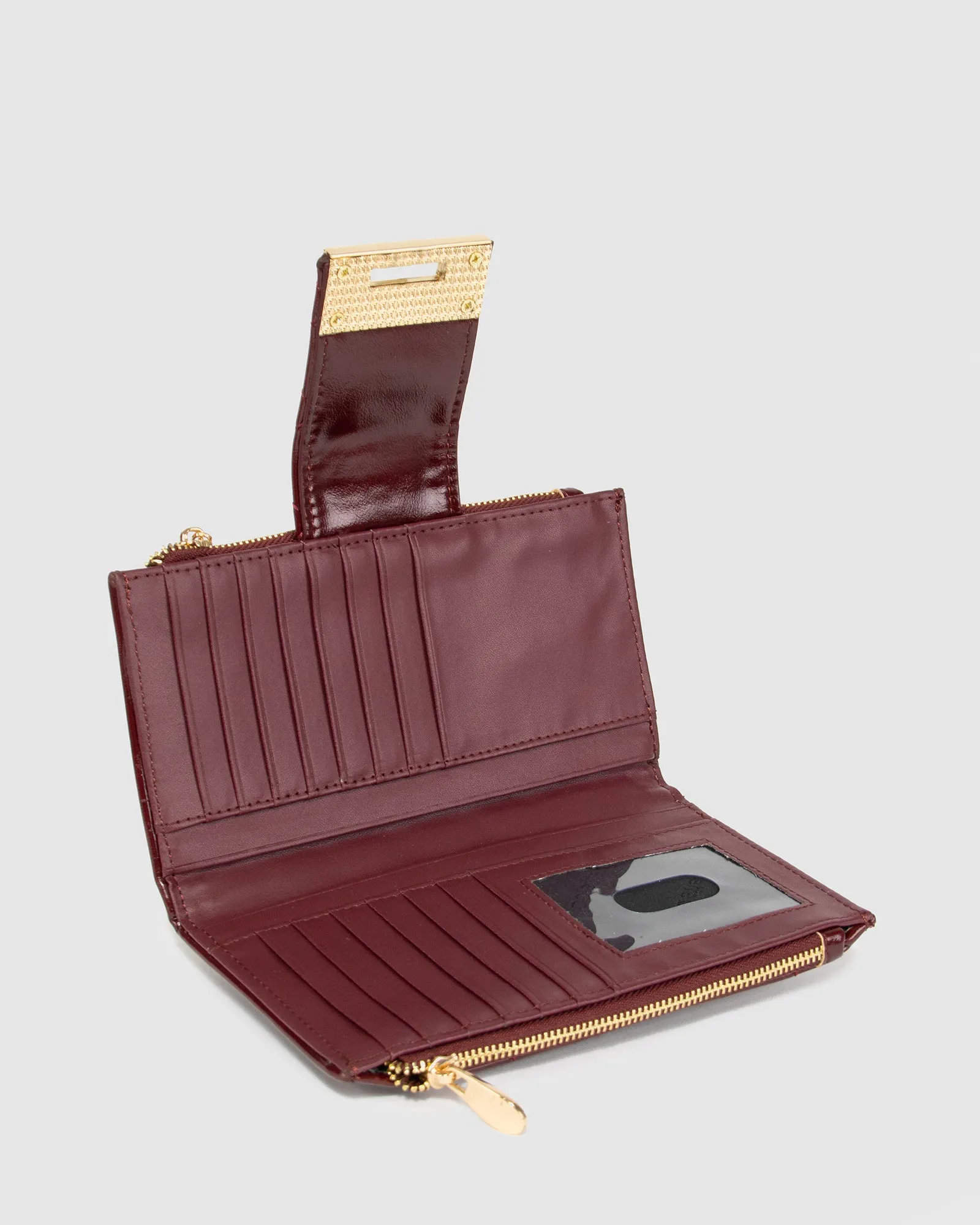 Berry Greta Quilt Wallet sold by Collete Hayman product image thumbnail 4