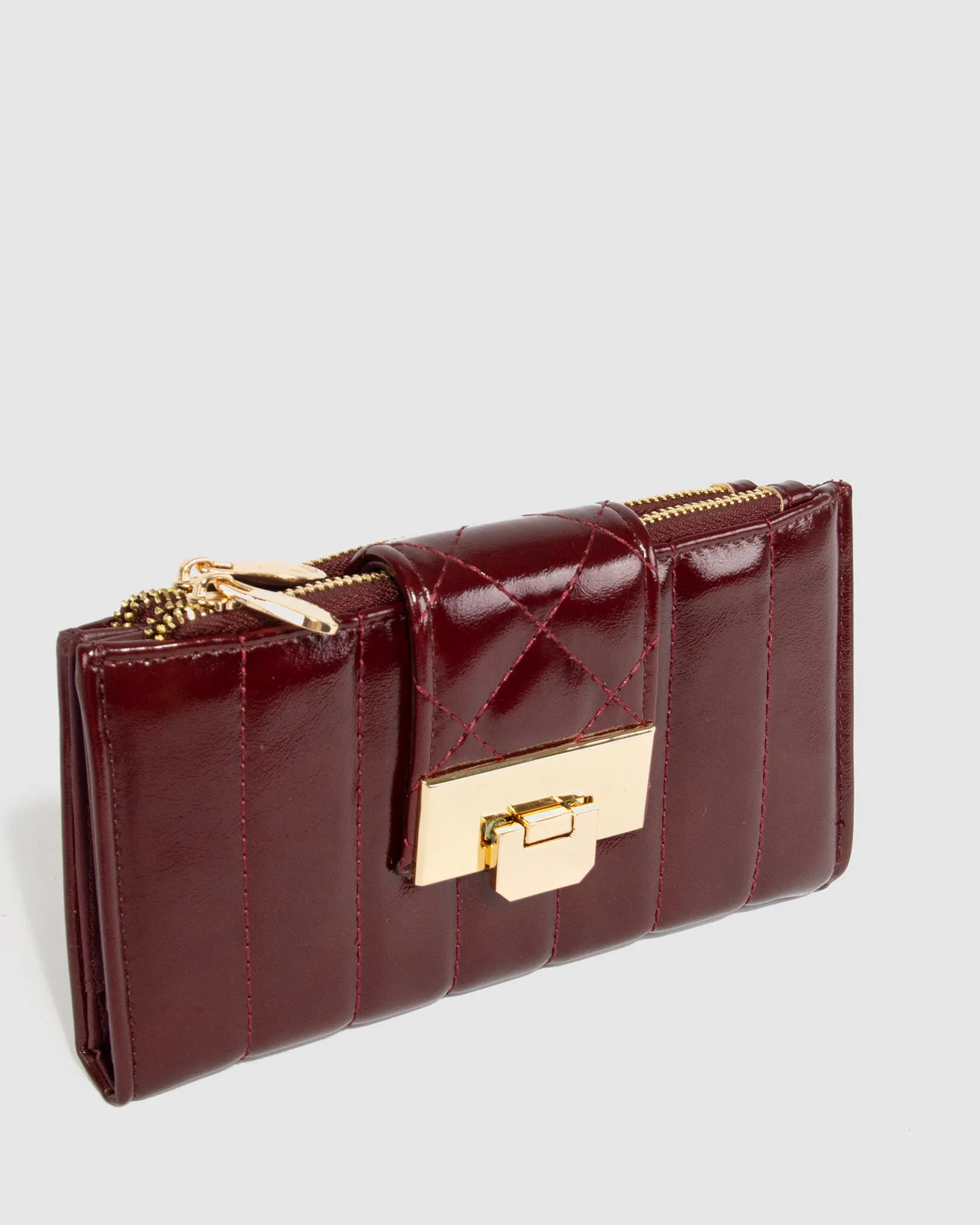 Berry Greta Quilt Wallet sold by Collete Hayman product image thumbnail 2