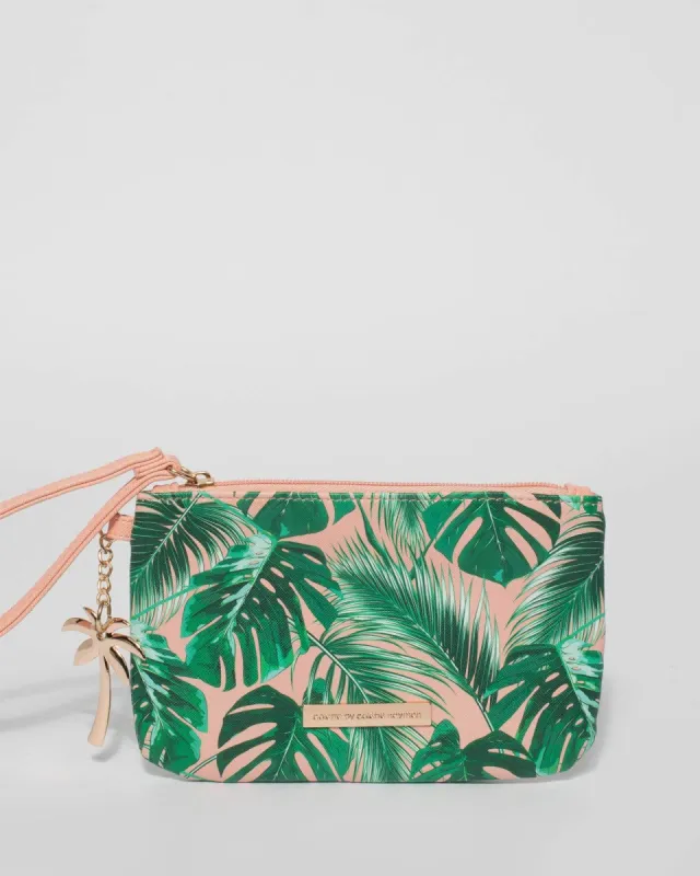 Pink and Green Palm Charm Purse sold by Collete Hayman