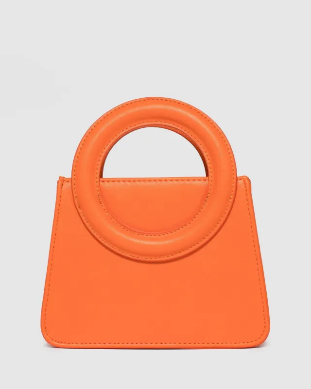 Orange Sibel Top Handle Mini Bag sold by Collete Hayman