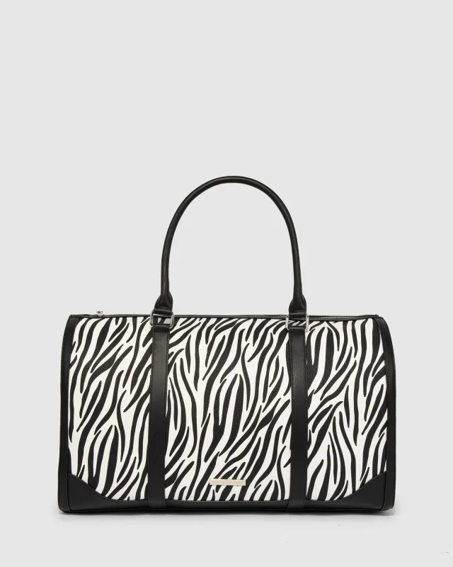 Zebra Adeline Strap Weekender sold by Collete Hayman