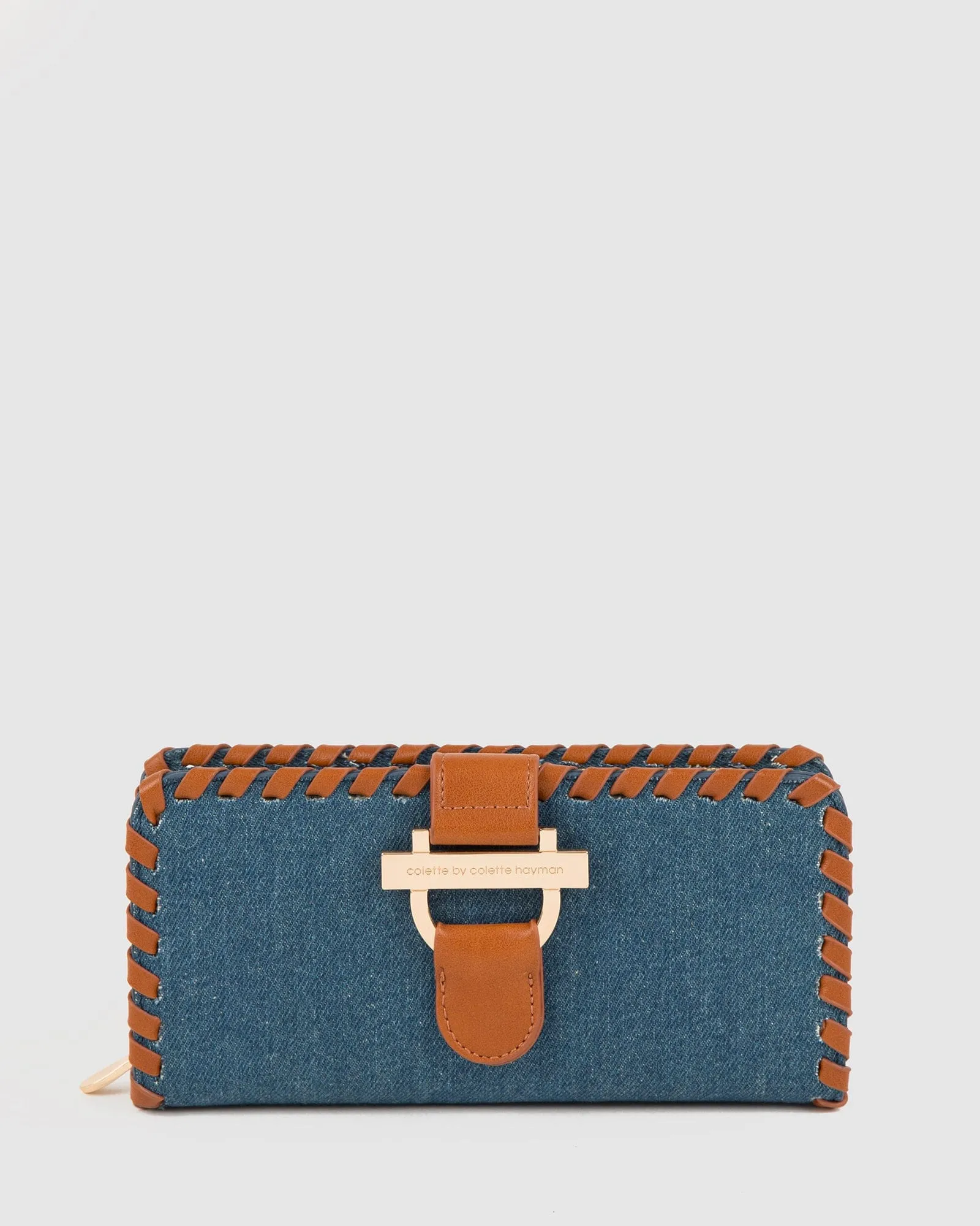 Blue Tess Buckle Wallet sold by Collete Hayman
