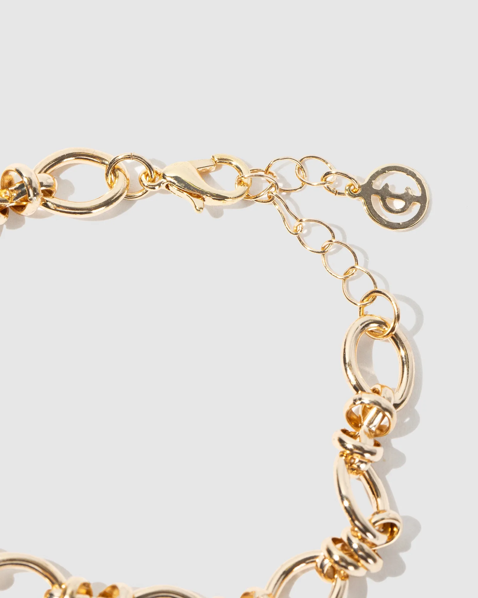 Gold Oval Linked Chain Bracelet sold by Collete Hayman product image thumbnail 3
