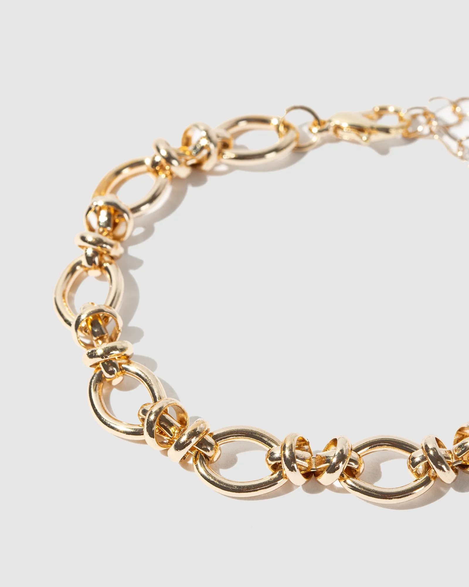 Gold Oval Linked Chain Bracelet sold by Collete Hayman product image thumbnail 2