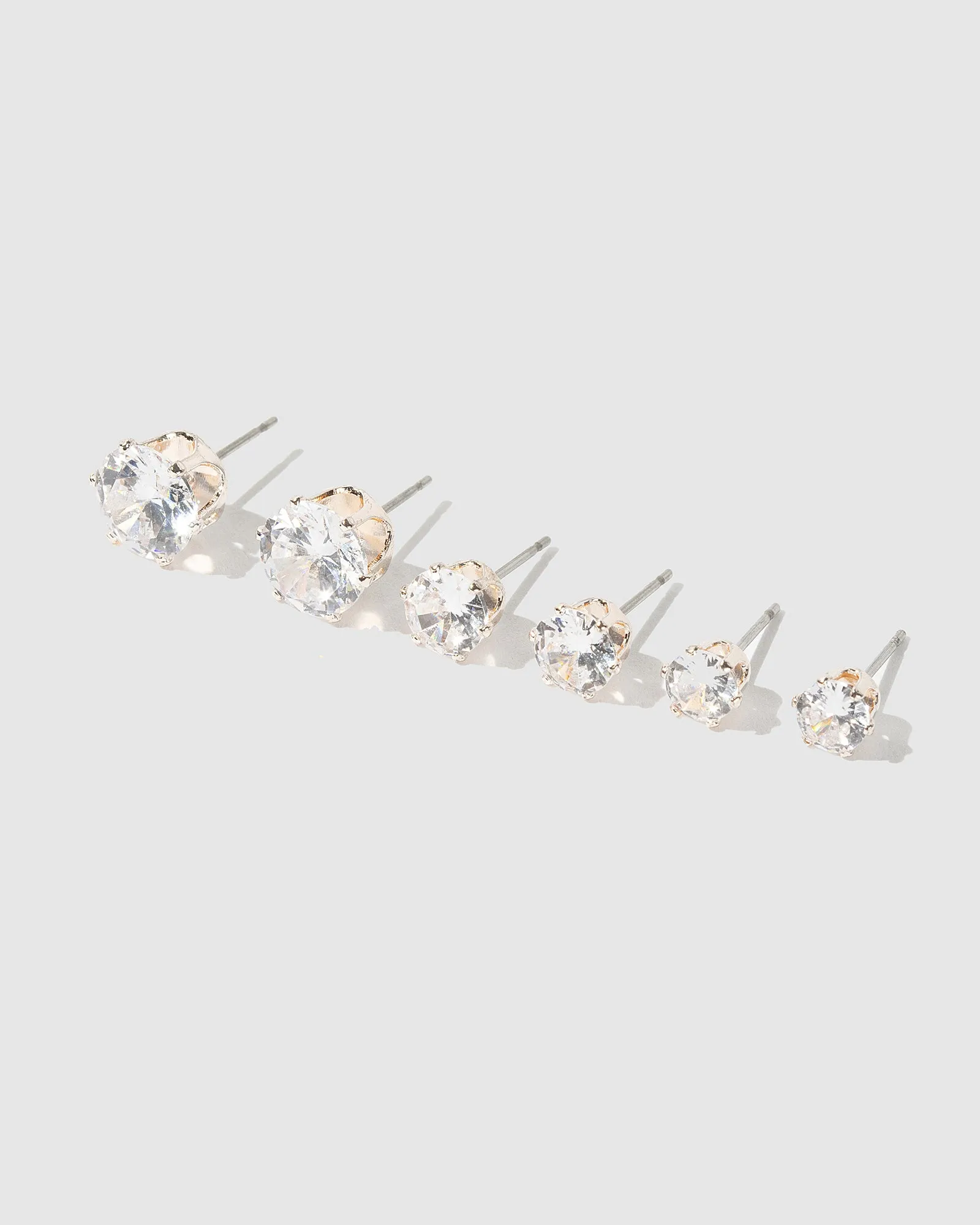 Rose Gold 3 Pack Round Stud Earrings sold by Collete Hayman product image thumbnail 2