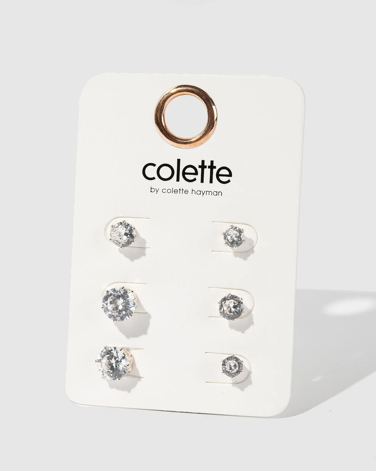 Rose Gold 3 Pack Round Stud Earrings sold by Collete Hayman