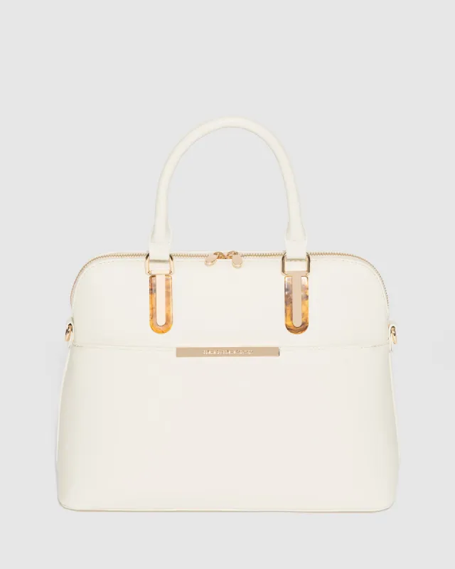 Ivory Zion Plate Med Tote Bag sold by Collete Hayman