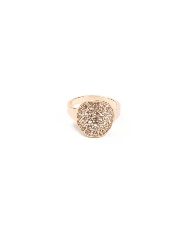 Gold Round Multi Stone Ring - Medium sold by Collete Hayman