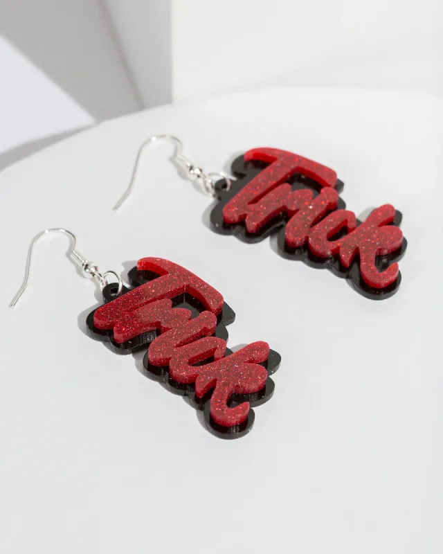 Red Trick Or Treat Earrings sold by Collete Hayman