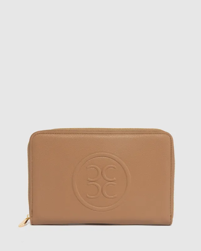 Caramel Suzanah Travel Wallet sold by Collete Hayman