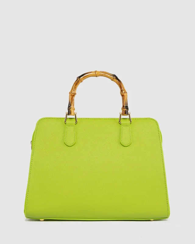 Green Lynne Weave Tote made by Collete Hayman