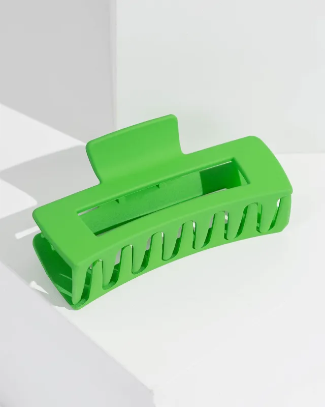 Green Rectangle Matte Claw Clip sold by Collete Hayman