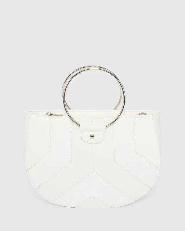 White Missy Circle Mini Bag sold by Collete Hayman