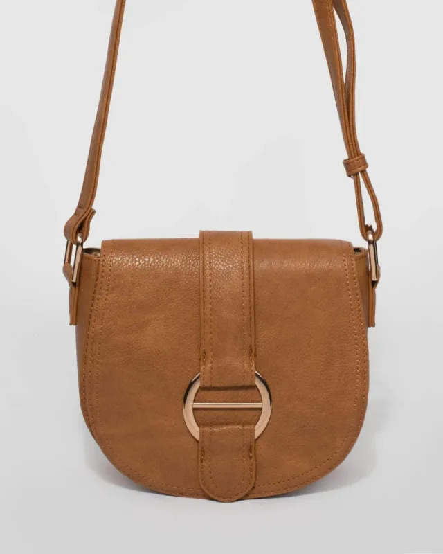 Caramel Abby Saddle Bag sold by Collete Hayman
