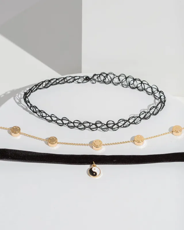 Black Velvet Choker Necklace Pack sold by Collete Hayman