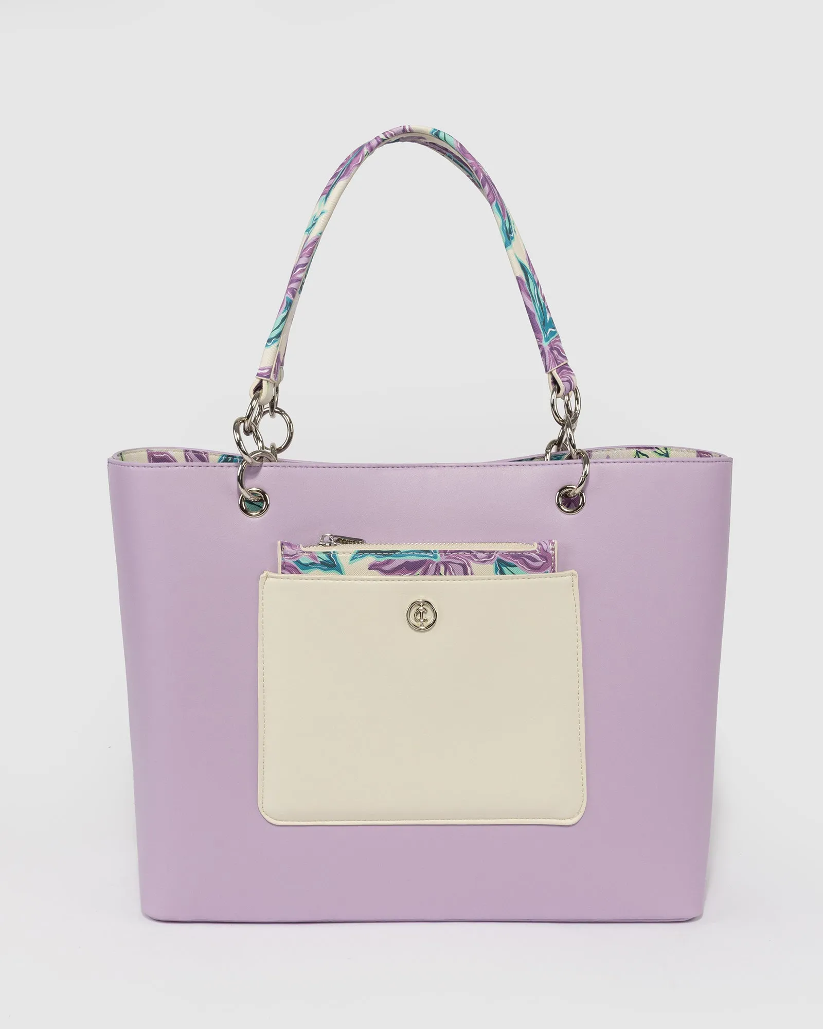 Purple Tia Pocket Tote sold by Collete Hayman