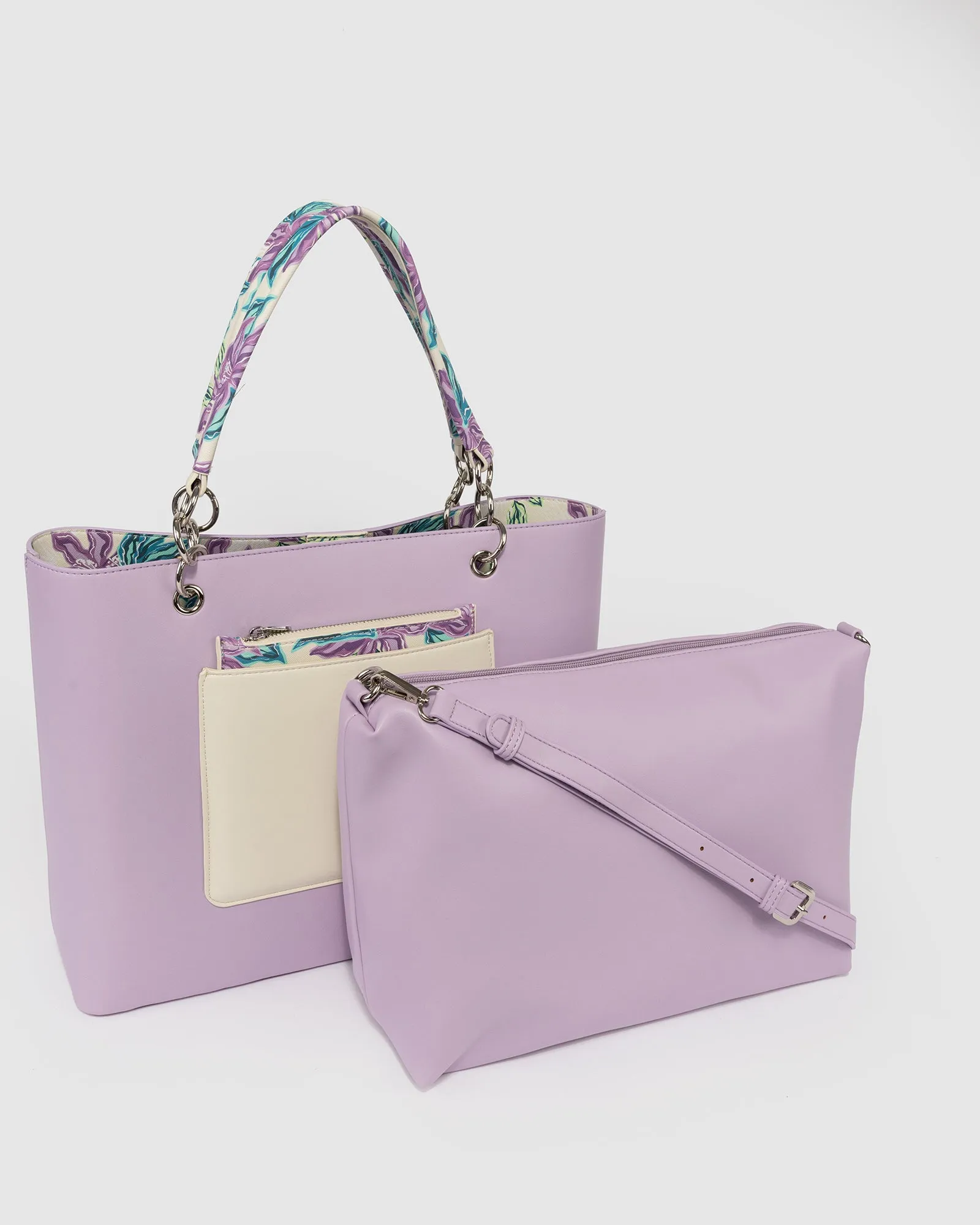 Purple Tia Pocket Tote sold by Collete Hayman product image thumbnail 2