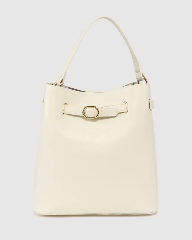 Ivory Jordan Bucket Bag made by Collete Hayman