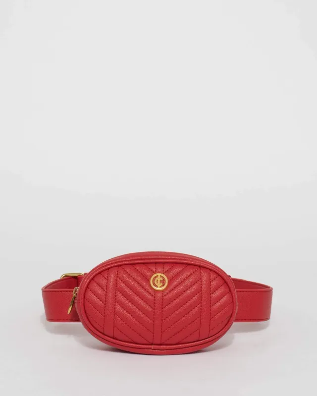 Red Claire Bumbag sold by Collete Hayman