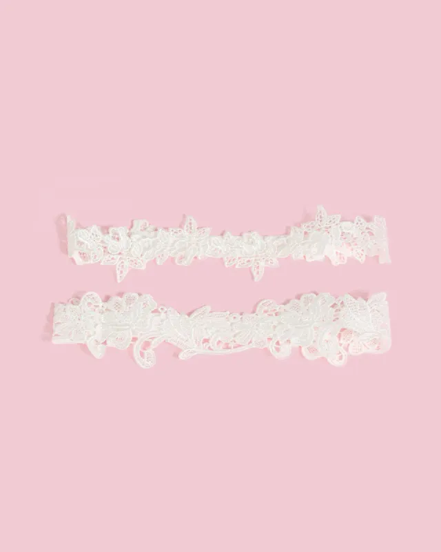 White 2 Pack Lace Garter Belt sold by Collete Hayman