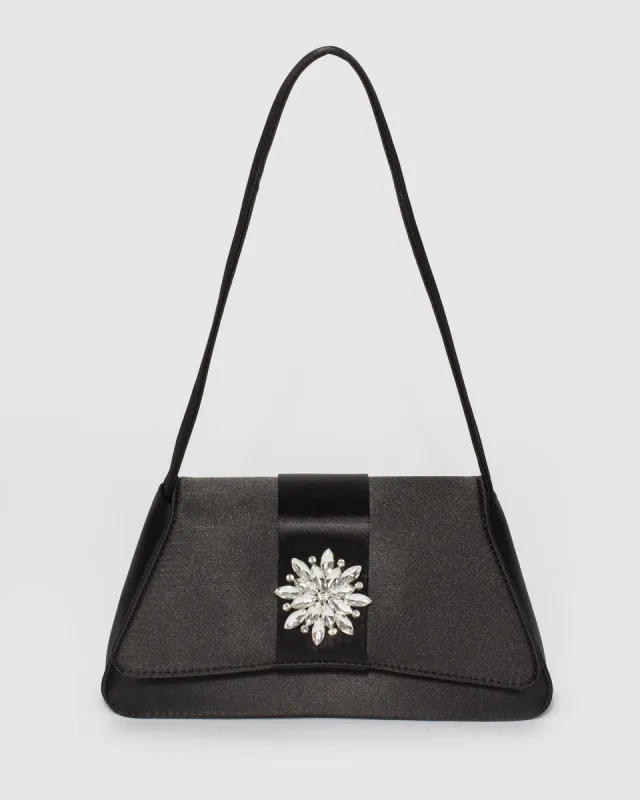 Black Layla Shoulder Bag sold by Collete Hayman