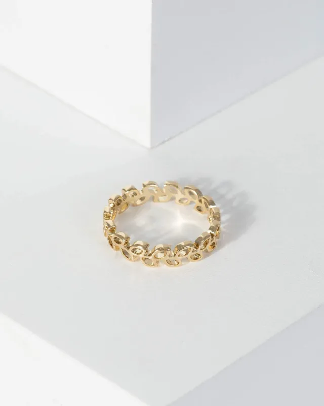 Gold Leaf Detail Ring sold by Collete Hayman