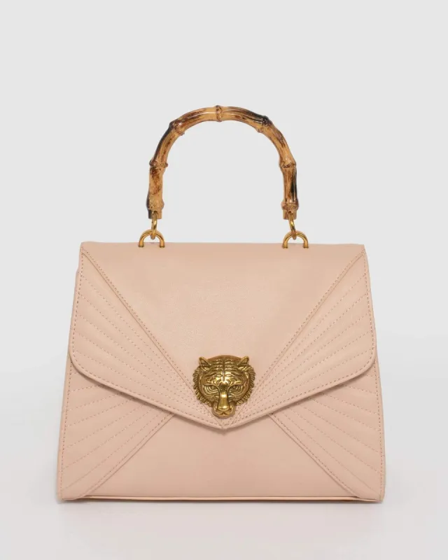 Nude Sally Lion Quilt Tote Bag sold by Collete Hayman