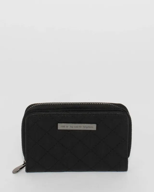 Black Tiana Quilt Wallet sold by Collete Hayman