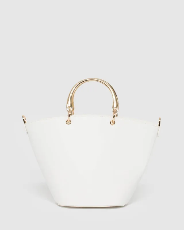 Adoncia White Tote Bag sold by Collete Hayman