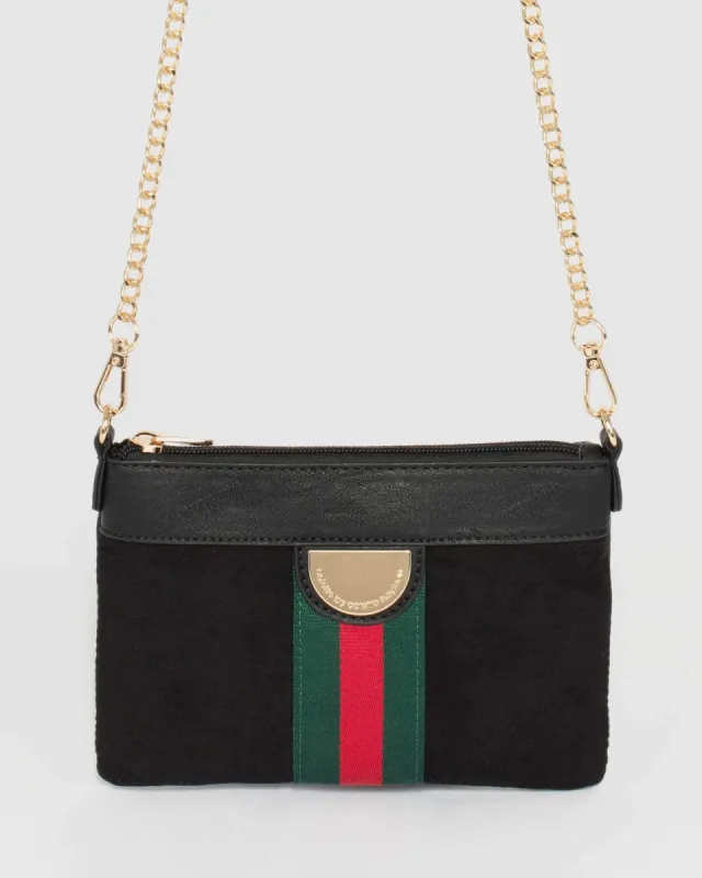 Black Peta Webbing Crossbody sold by Collete Hayman