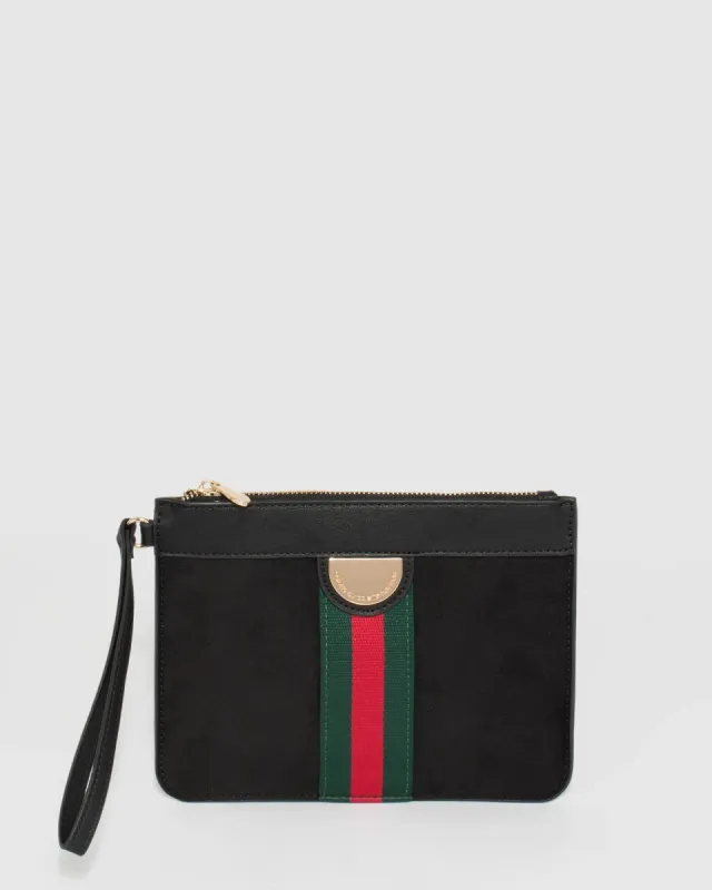 Black Tia Webbing Wristlet sold by Collete Hayman