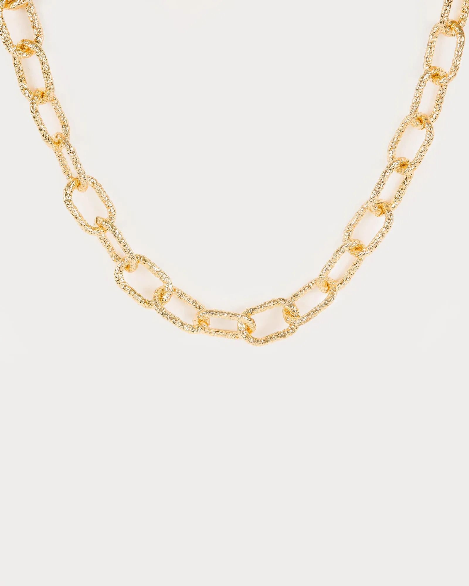 Gold Chunky Textured Chain Necklace sold by Collete Hayman