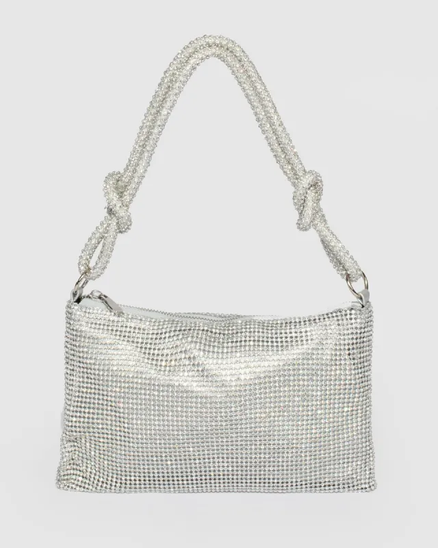 Silver Alana Crystal Bag sold by Collete Hayman