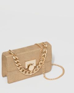Gold Nynke Ring Handle Bag sold by Collete Hayman