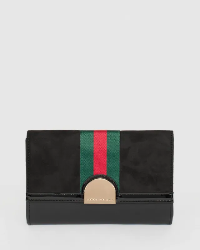 Black Halle Webbing Clutch Bag sold by Collete Hayman