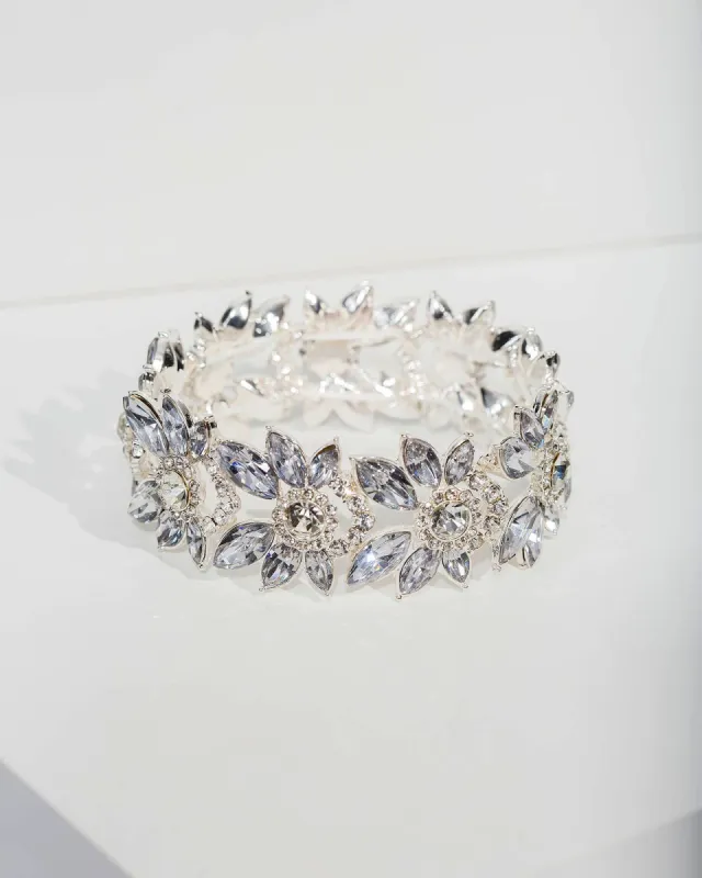 Crystal Cluster Stretch Bracelet sold by Collete Hayman