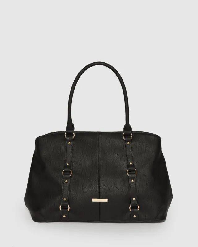 Black Alice Stud Weekender Bag sold by Collete Hayman