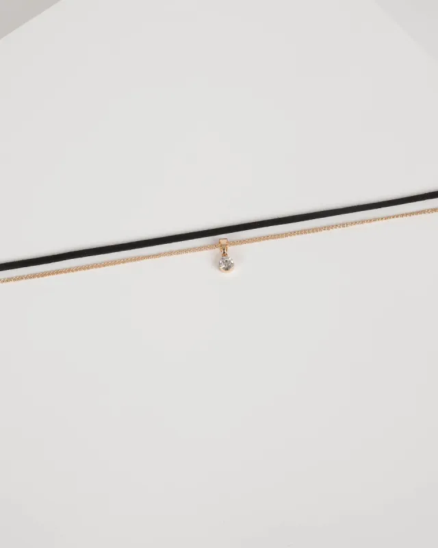 Gold and Black Thin Choker Pack sold by Collete Hayman