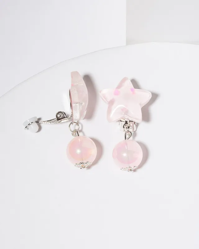 Pink Star Clip On Earrings sold by Collete Hayman