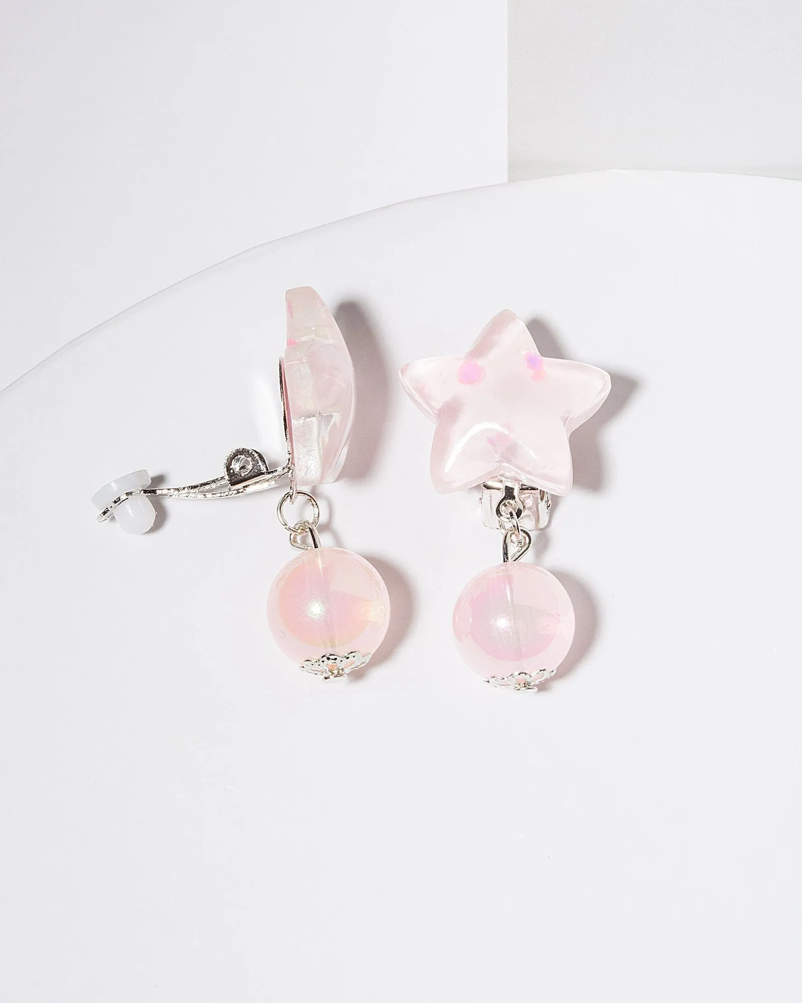 Pink Star Clip On Earrings sold by Collete Hayman
