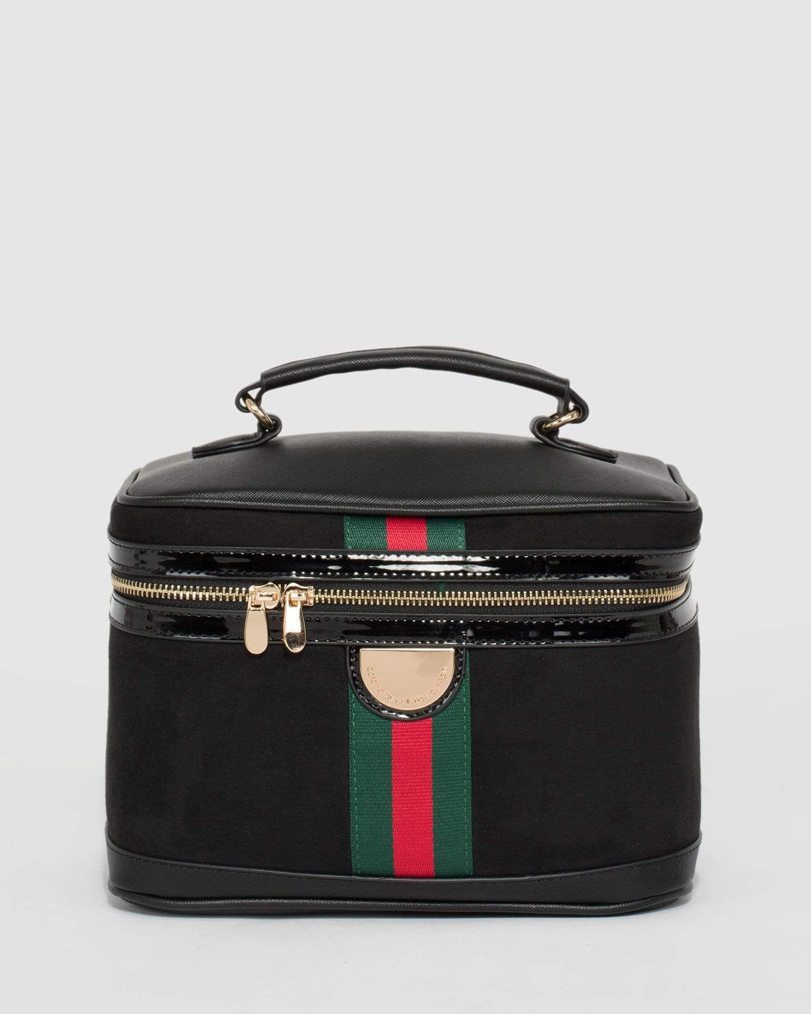 Black Cosmetic Case With Webbing sold by Collete Hayman