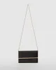 Black Satin Harriet Clutch Bag sold by Collete Hayman