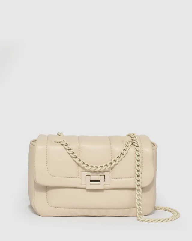 Taupe Sierra Crossbody Bag sold by Collete Hayman