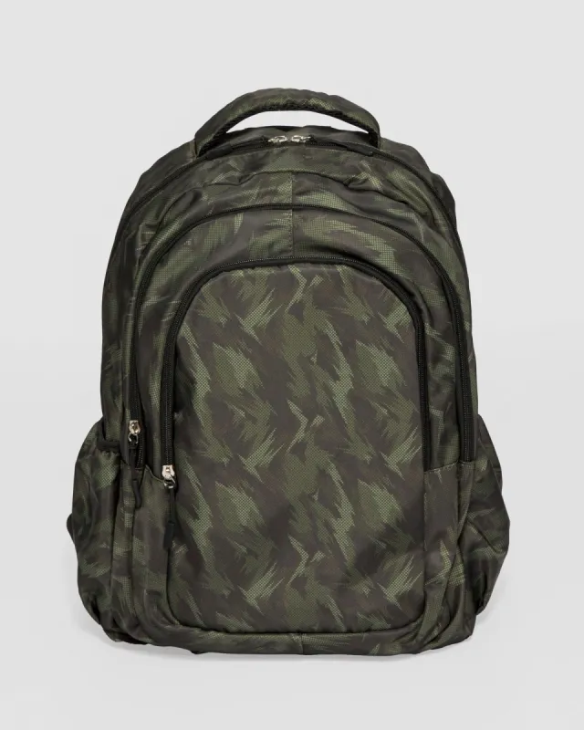 Camouflage Print Medium Rounded Backpack sold by Collete Hayman