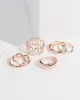 Rose Gold Wiggly Multi Ring Pack sold by Collete Hayman