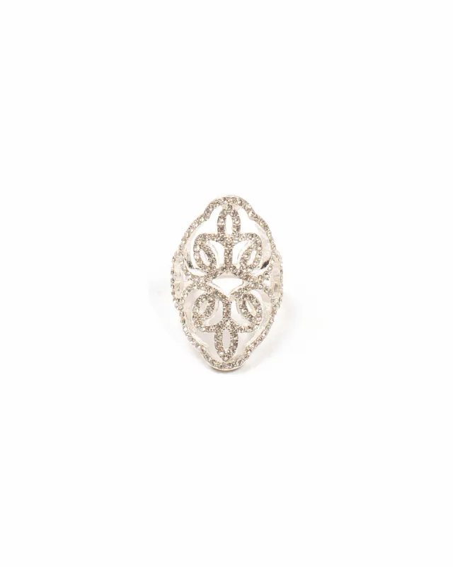 Diamante Pave Filigree Ring - Medium sold by Collete Hayman