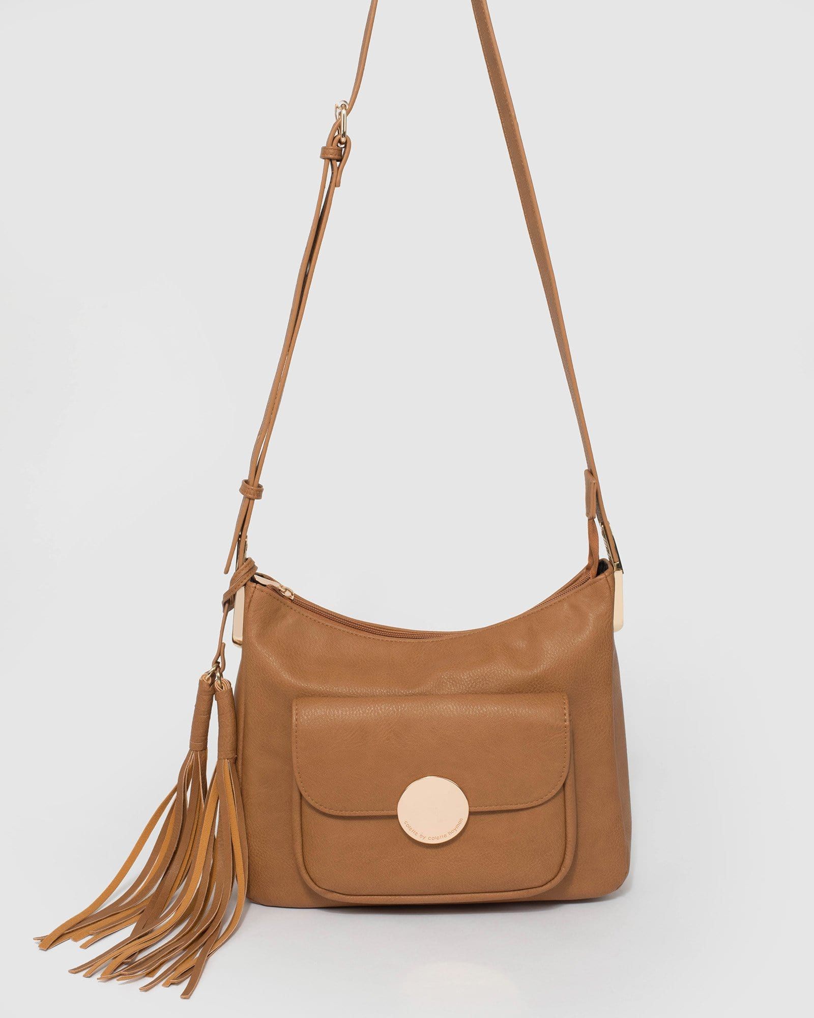 Caramel Hadley Crossbody Bag sold by Collete Hayman